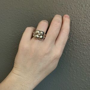 Paloma Picasso hammered floral ring size 6